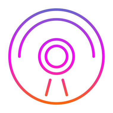 CD mi? Web simgesi basit illüstrasyon