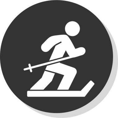 Kayak simgesi, vektör basit illüstrasyon