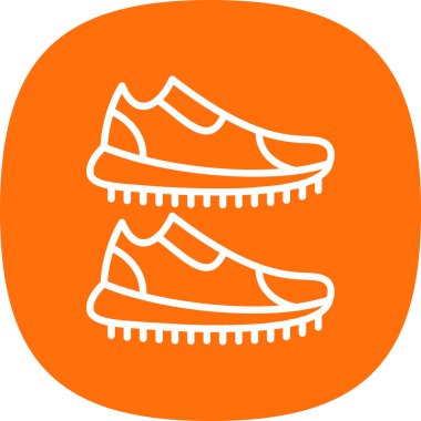 Ayakkabılar. Web simgesi basit illüstrasyon