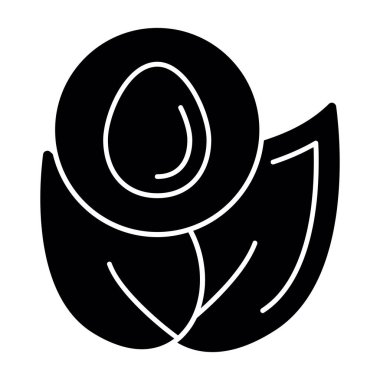 Bir çiçeğin vektör illüstrasyonu