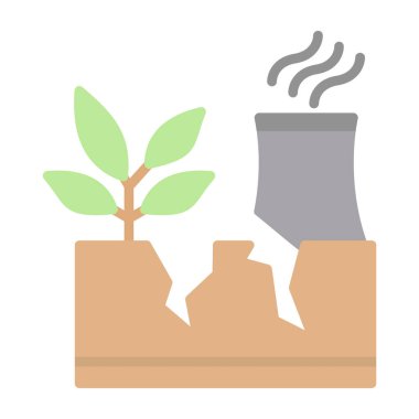 bitki saksı bitkisi simgesi beyaz tasarım