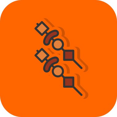 oyun ikonu için çizgi sihirli lamba beyaz arkaplanda izole. Renkli taslak konsepti. vektör illüstrasyonu