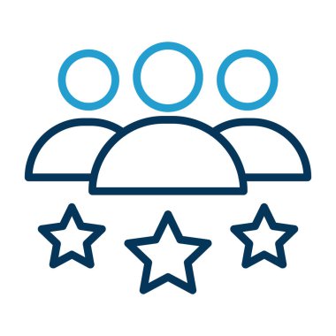 Yıldız simgesinin vektör illüstrasyonu