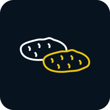 Patates. Web simgesi basit illüstrasyon 