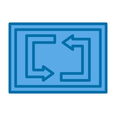 Web simgesi, vektör illüstrasyonunu tekrarla