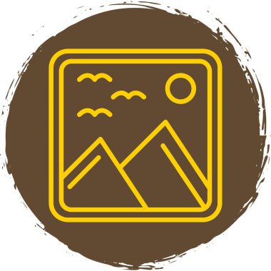 resim simgesi, vektör illüstrasyonu basit tasarım