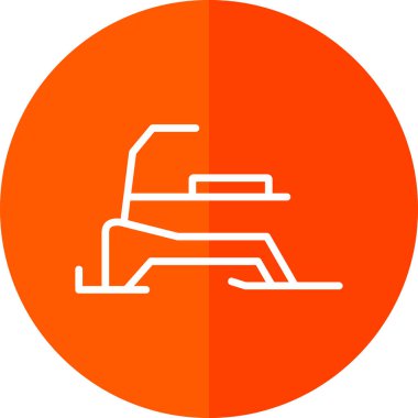 Yedek kulübesi Web simgesi basit illüstrasyon