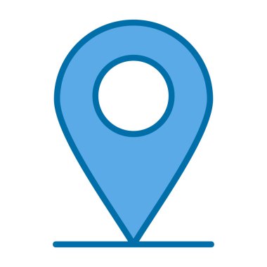 konum pin simgesi vektör illüstrasyonu 