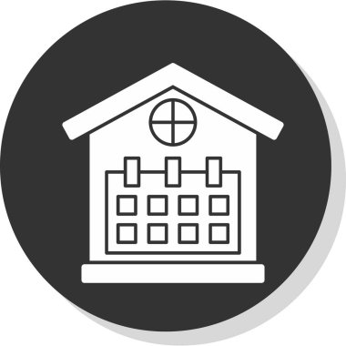 Kiliseye. Web simgesi basit illüstrasyon