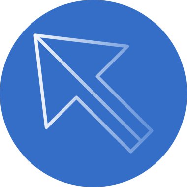 Ok. Pointer web simgesi basit illüstrasyon 