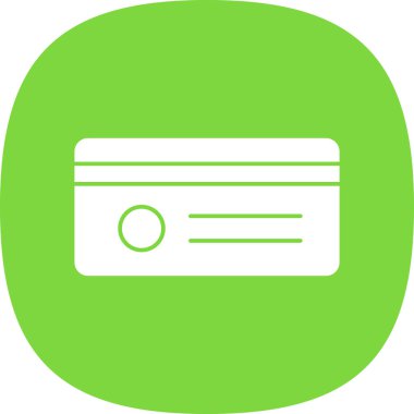 Kredi kartı simgesi, vektör illüstrasyon kavramı 