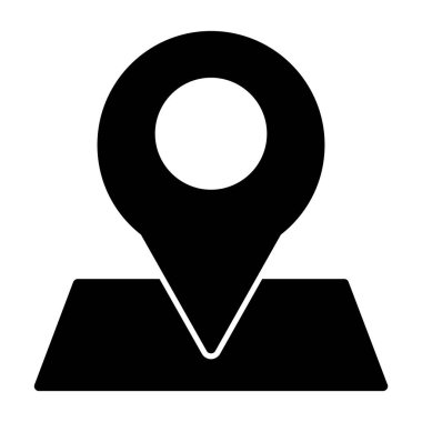 konum pin simgesi, vektör illüstrasyonu 