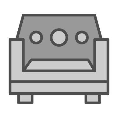 Kanepe. Web simgesi basit tasarım