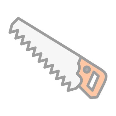 El testeresi simgesi, web basit illüstrasyonu