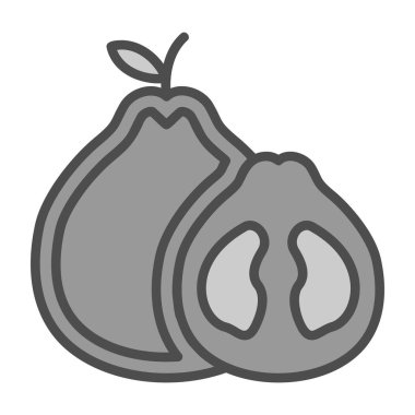 Pomelo meyvesi. vektör simgesi basit resimleme