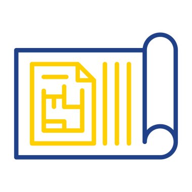 Şablon simgesi, vektör illüstrasyonu basit tasarım