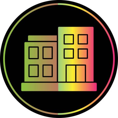 Bina. Web simgesi basit illüstrasyon 