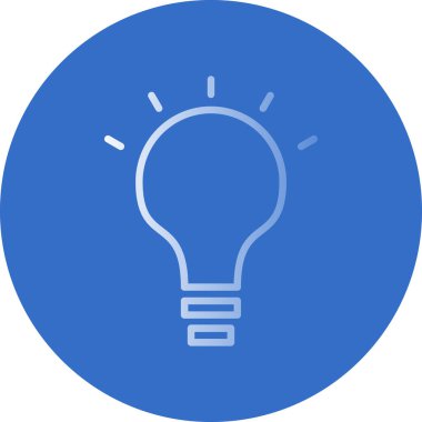 ampul simgesi, vektör illüstrasyonu 