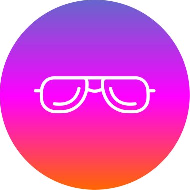 Güneş gözlüklerinin vektör illüstrasyonu modern grafik simgesi                       