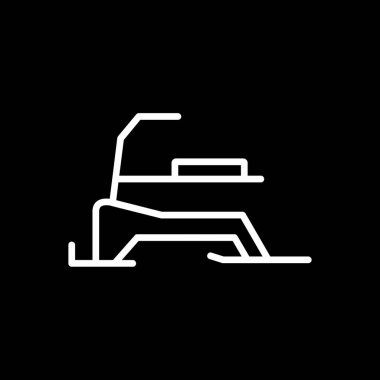 araba servisi simgesi, vektör illüstrasyonu