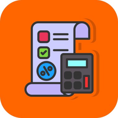 Basit yüzde simgesi, vektör illüstrasyonu