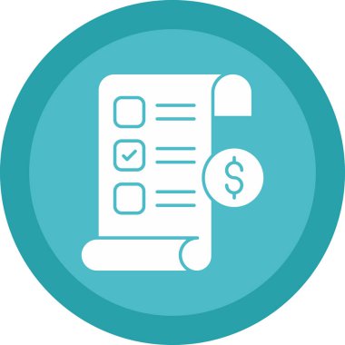 Doları bill simgesi. vektör çizim