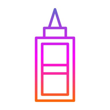 Düzeltme sıvısı. Web simgesi basit illüstrasyon