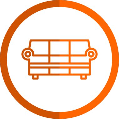 kanepe ikonu vektör illüstrasyonu
