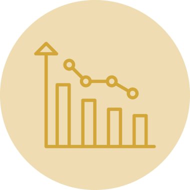 iş grafiği simgesi, vektör illüstrasyonu basit tasarım
