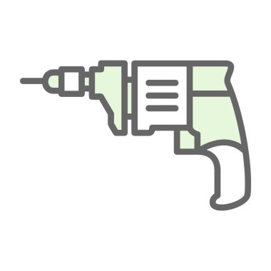 Modern matkap simgesinin vektör illüstrasyonu