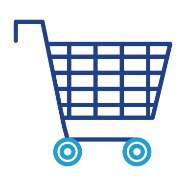 Alışveriş arabası ikonu. vektör illüstrasyonu                     