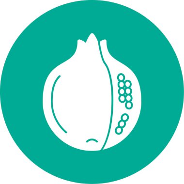 Nar meyve simgesinin vektör illüstrasyonu