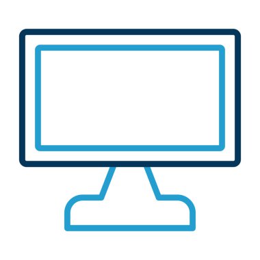 ekran simge vektör çizim 