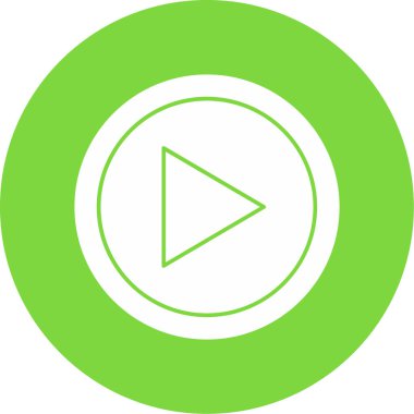 Çal düğmesi simgesi. vektör illüstrasyonu 