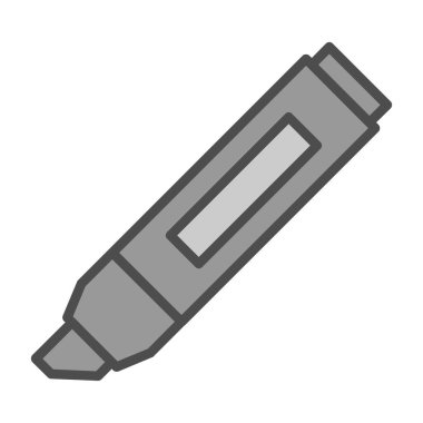 Vurgulama simgesi vektör illüstrasyonu