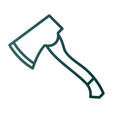 Balta simgesi, çizgi film tarzı. vektör illüstrasyonu                 