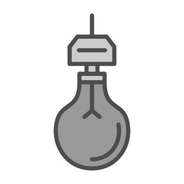 ampul simgesi, vektör illüstrasyonu 