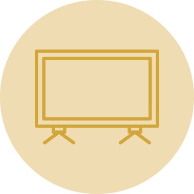 TV simgesi vektör illüstrasyonu