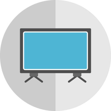 Televizyon. Web simgesi basit illüstrasyon
