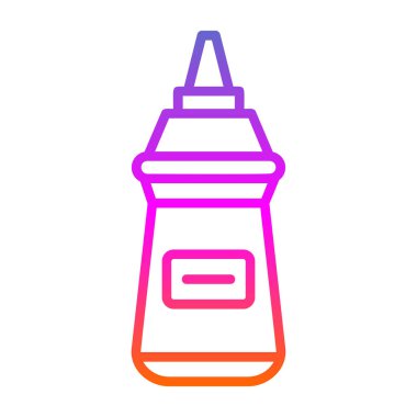 Hardal şişesinin vektör illüstrasyon simgesi 