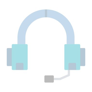 kulaklık simgesi, vektör illüstrasyonu basit tasarım