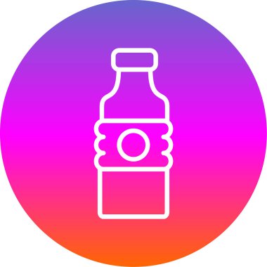 Su şişesi ikonu. özet çizimi 