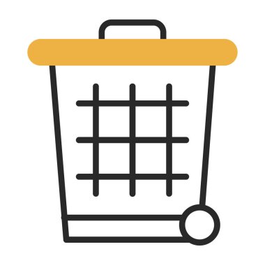 Çöp kutusu vektör illüstrasyonuName 