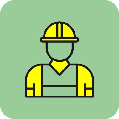 Miğfer vektör illüstrasyonlu mimar. 