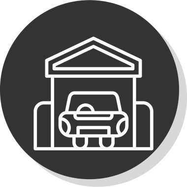 araba simgesi vektör illüstrasyonu