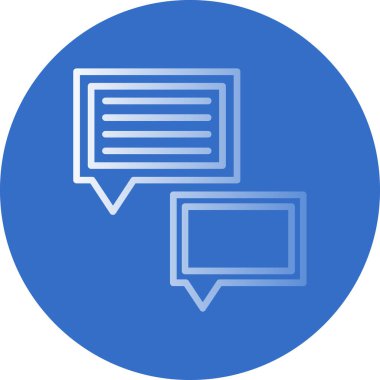 Konuşma baloncukları simgesi, vektör illüstrasyonu