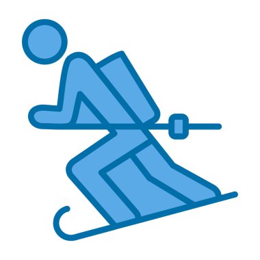 kış kayak sporu simgesi