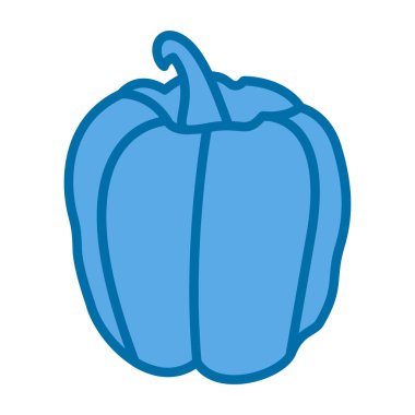 çan biberi simgesi, vektör illüstrasyonu