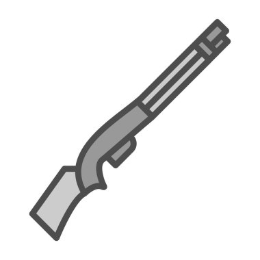 av tüfeği ikonu vektör illüstrasyonu
