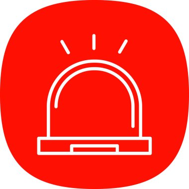 Çan simgesinin vektör illüstrasyonu